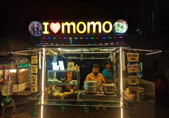 Udaynarayanpur bus stand street food stall