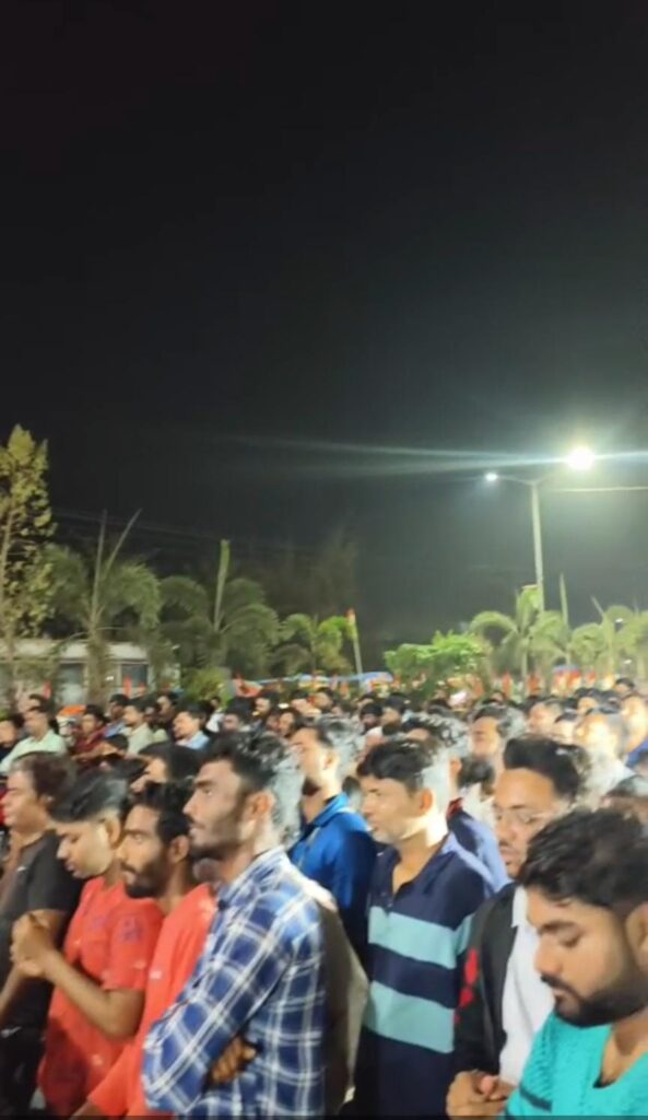 India vs New Zealand crowd Udaynarayanpur